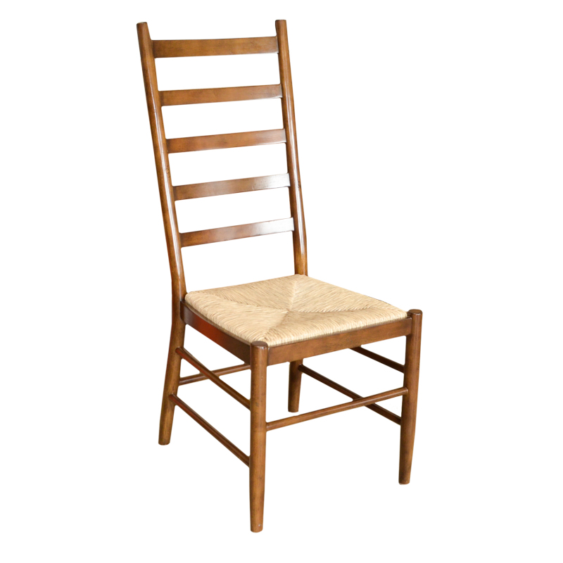 Rush-Seat Ladder Back Chairs