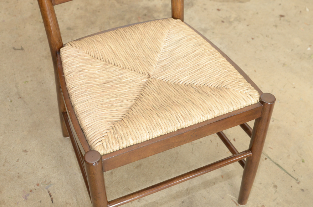 Rush-Seat Ladder Back Chairs