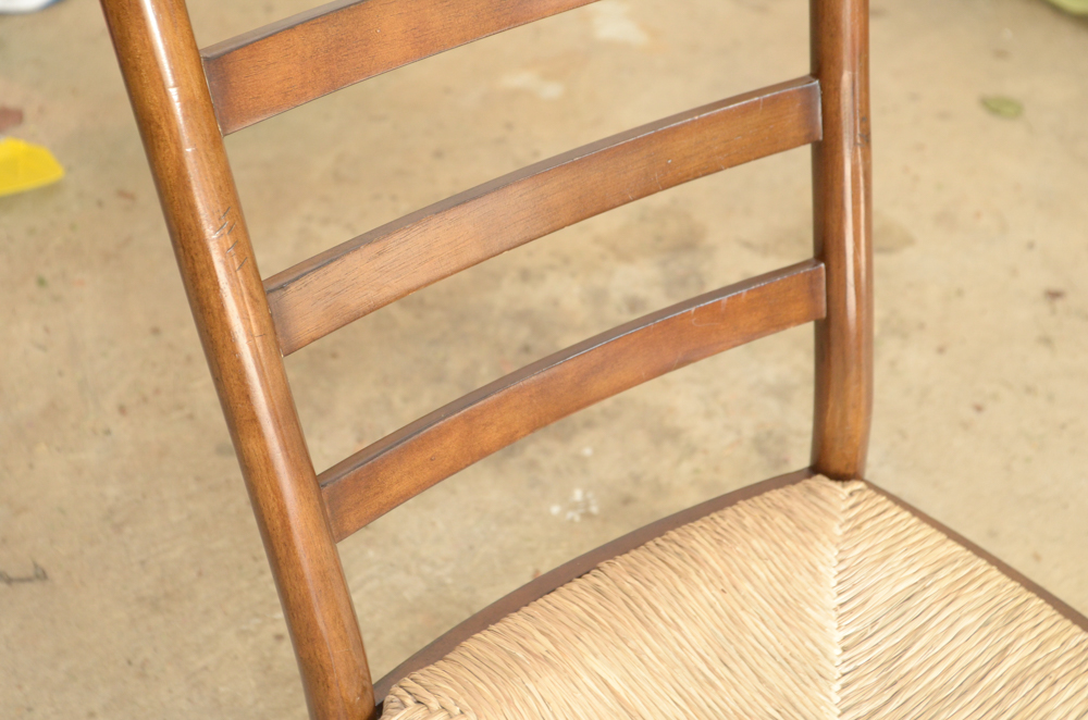 Rush-Seat Ladder Back Chairs