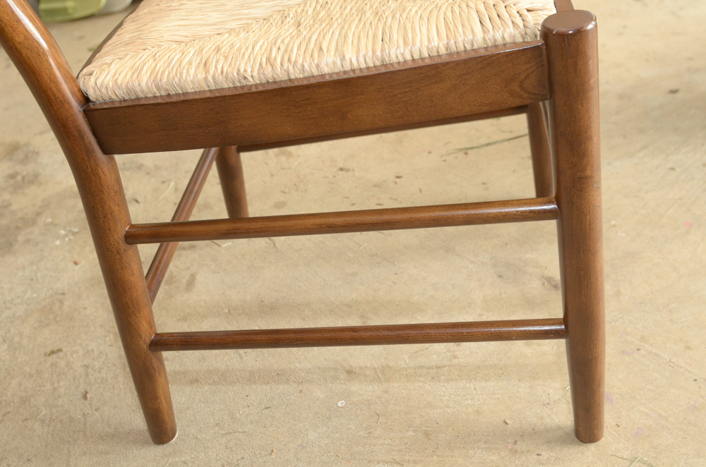 Rush-Seat Ladder Back Chairs