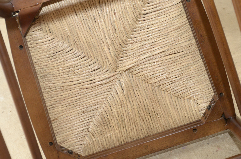 Rush-Seat Ladder Back Chairs