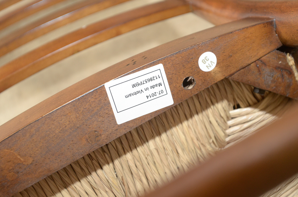 Rush-Seat Ladder Back Chairs