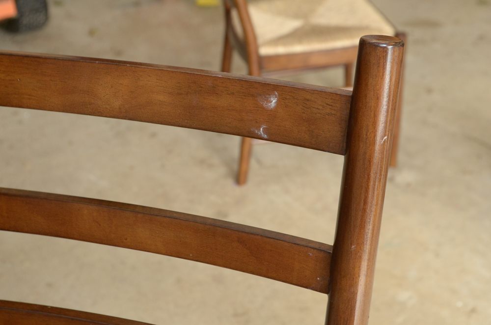 Rush-Seat Ladder Back Chairs