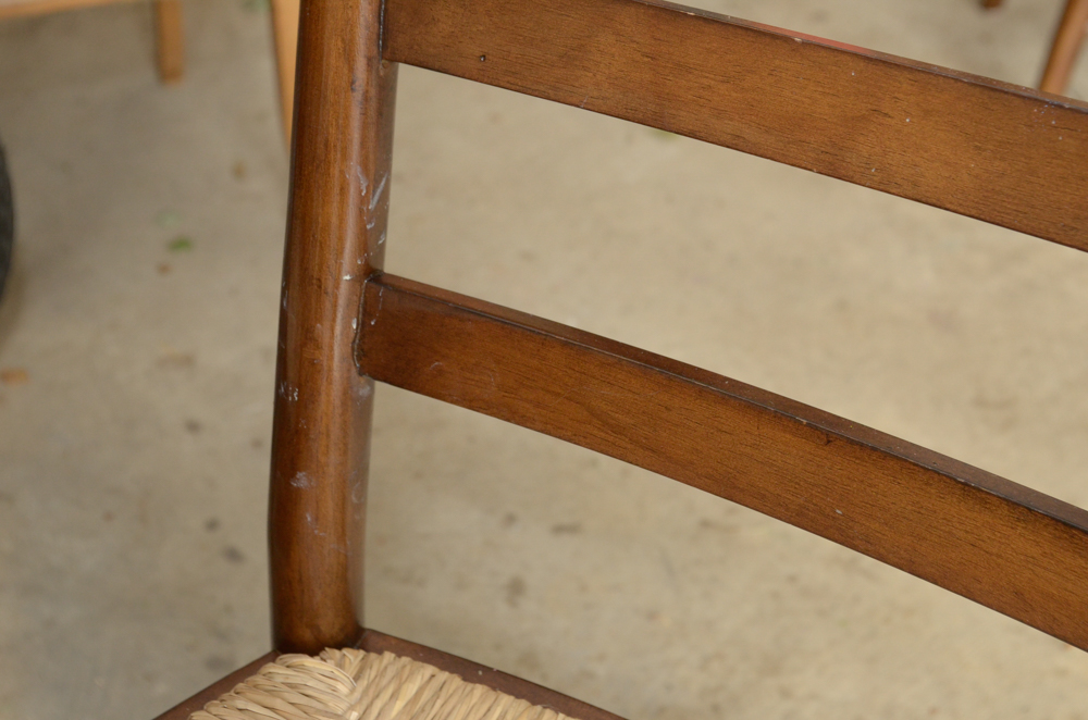 Rush-Seat Ladder Back Chairs