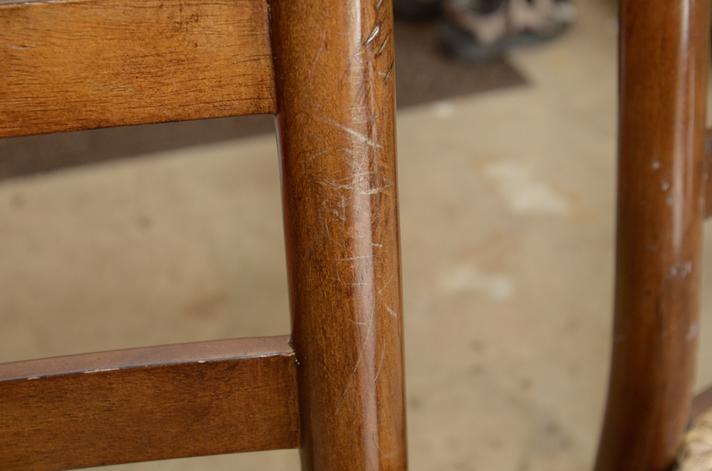 Rush-Seat Ladder Back Chairs