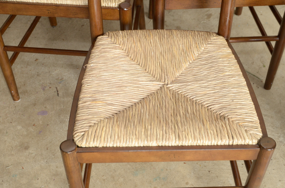 Rush-Seat Ladder Back Chairs