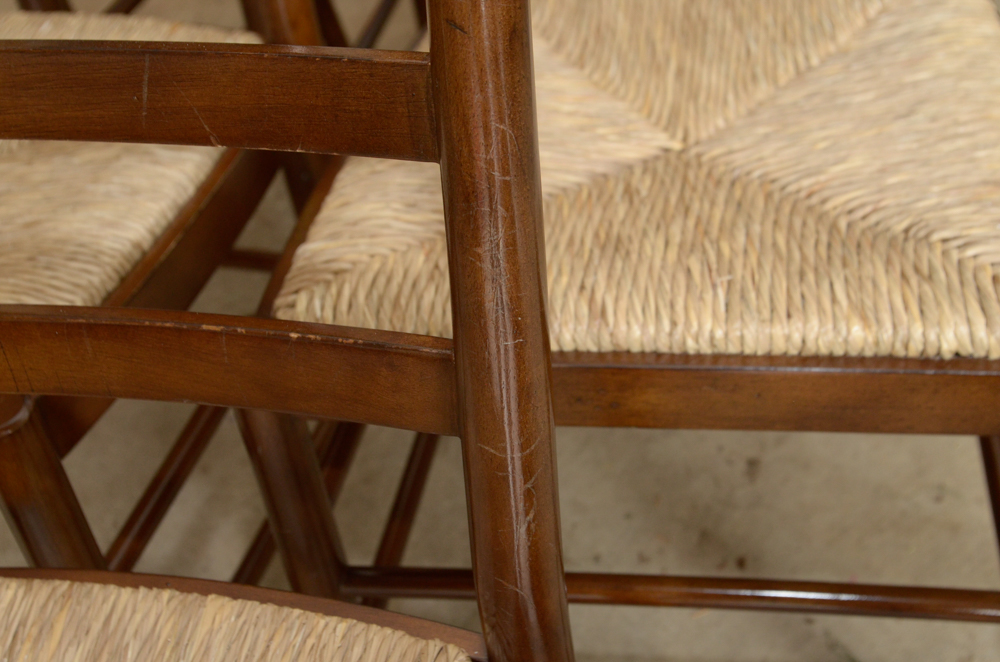 Rush-Seat Ladder Back Chairs