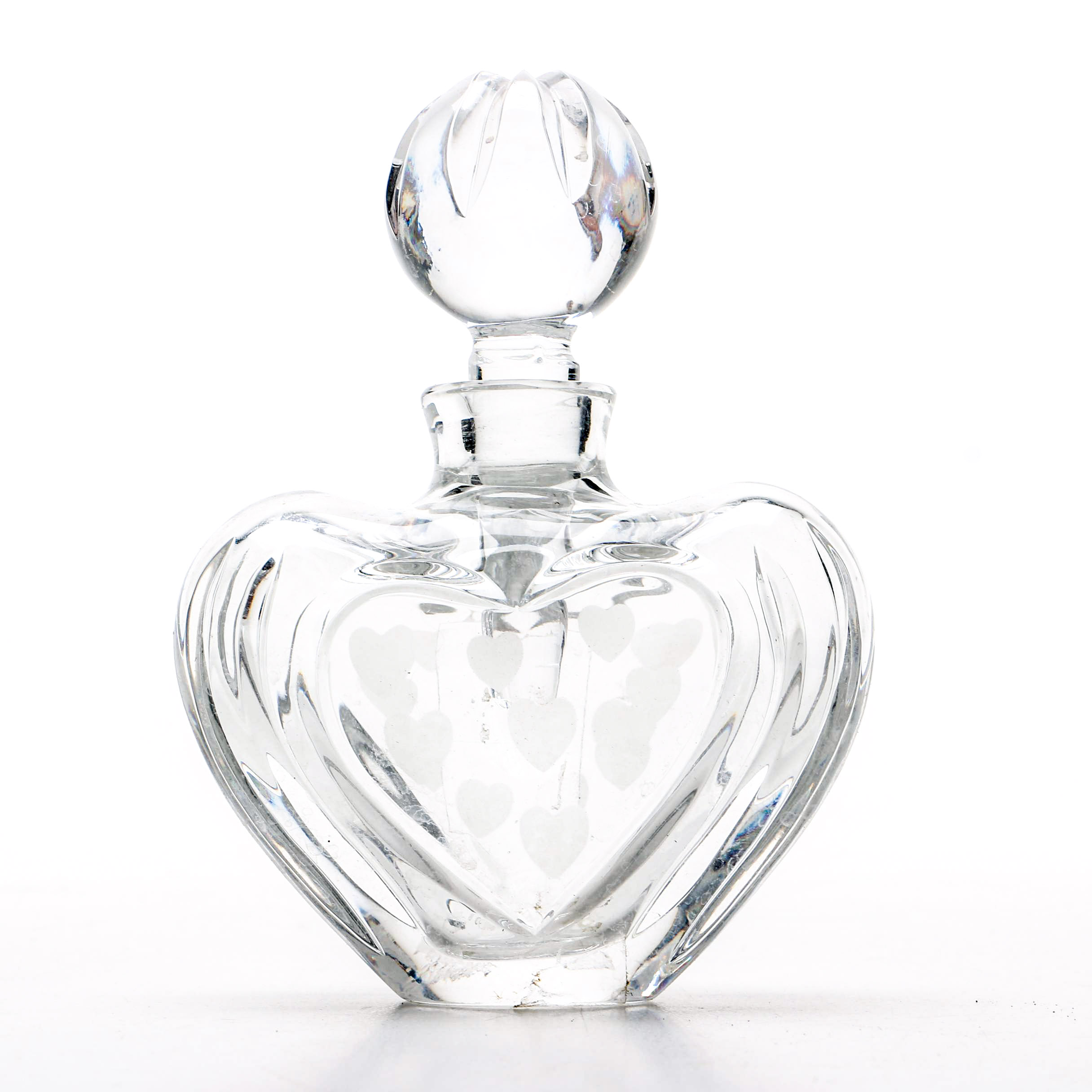 Marquis Waterford Heart-Form Crystal Perfume Bottle
