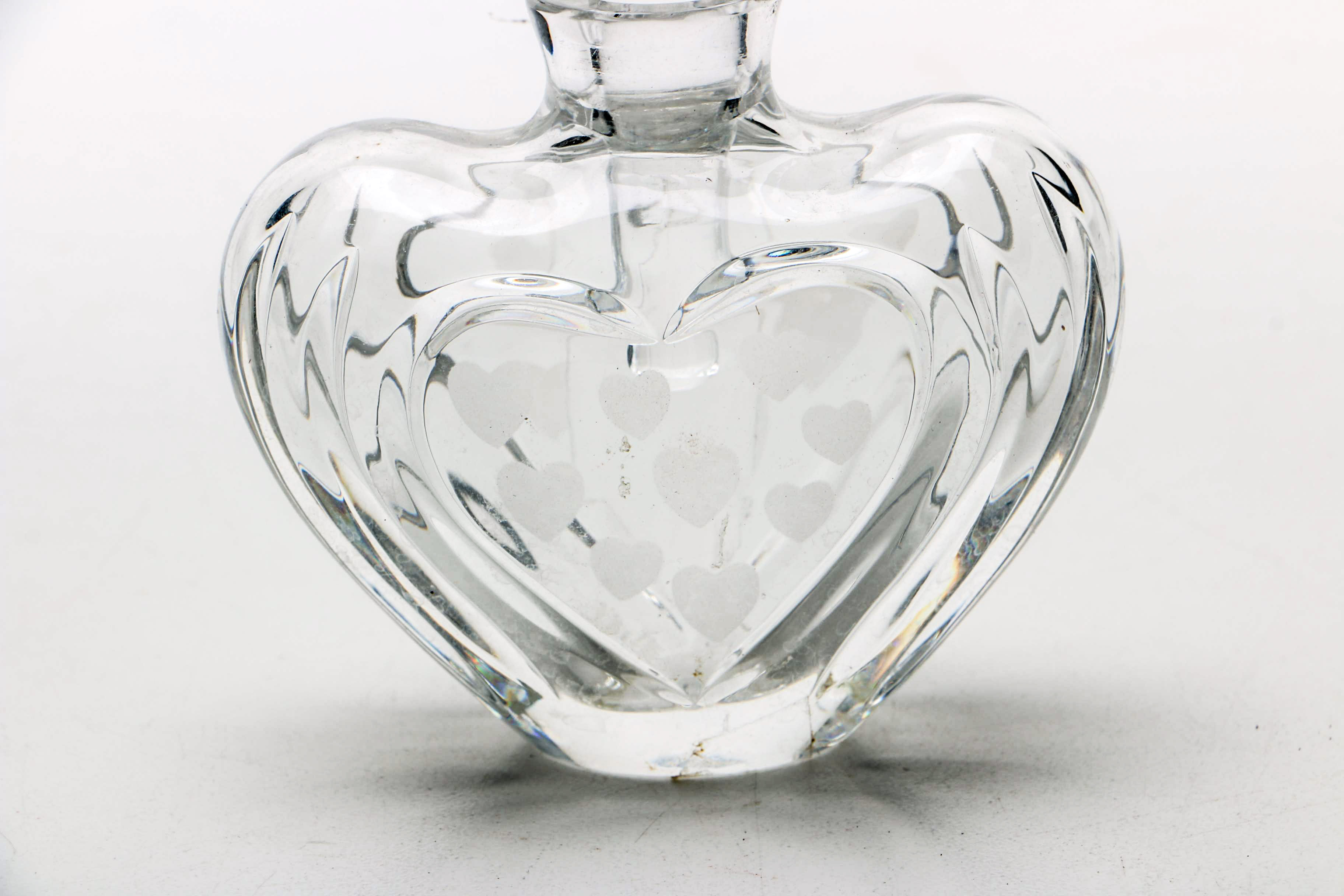 Marquis Waterford Heart-Form Crystal Perfume Bottle