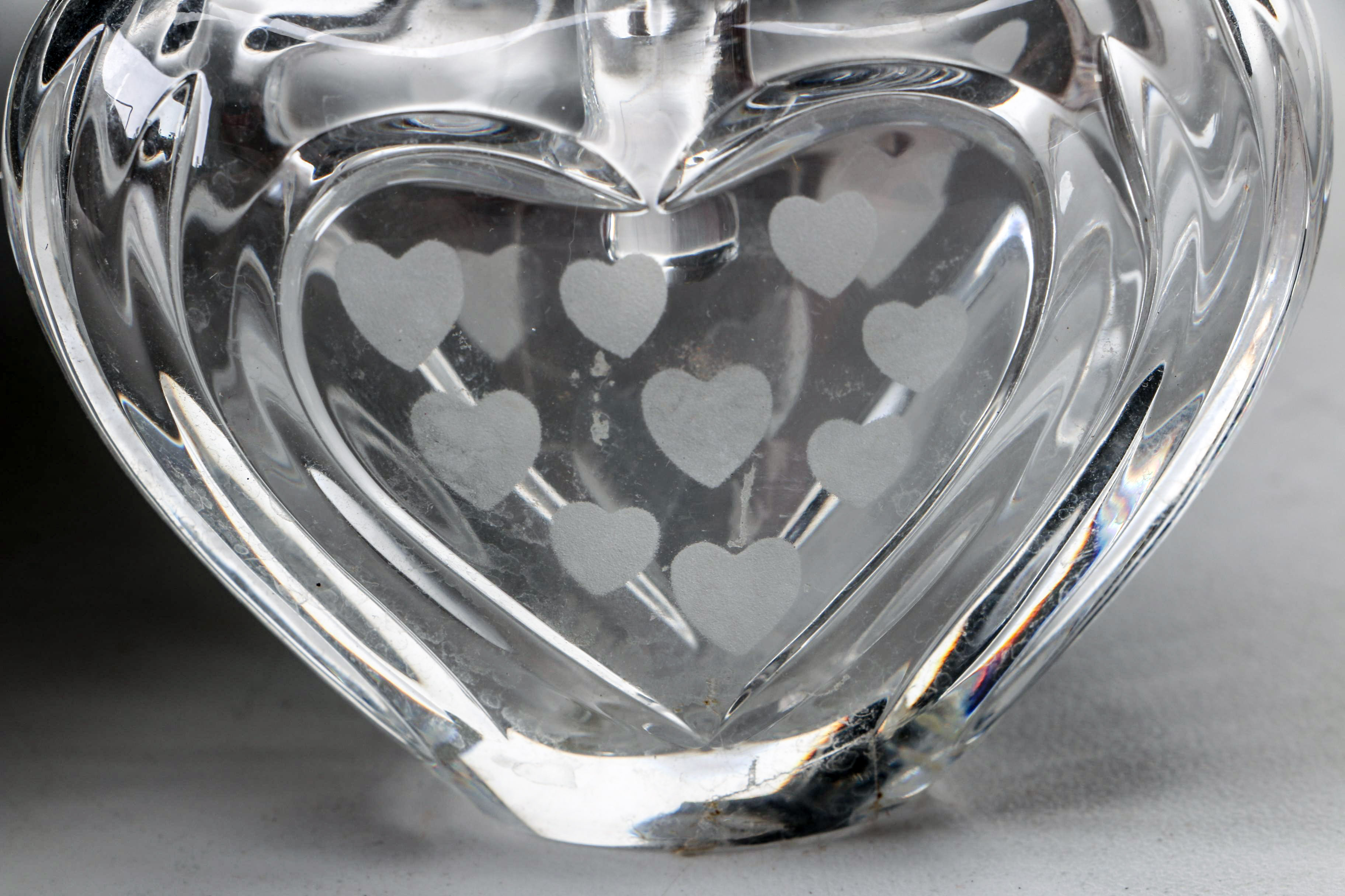 Marquis Waterford Heart-Form Crystal Perfume Bottle