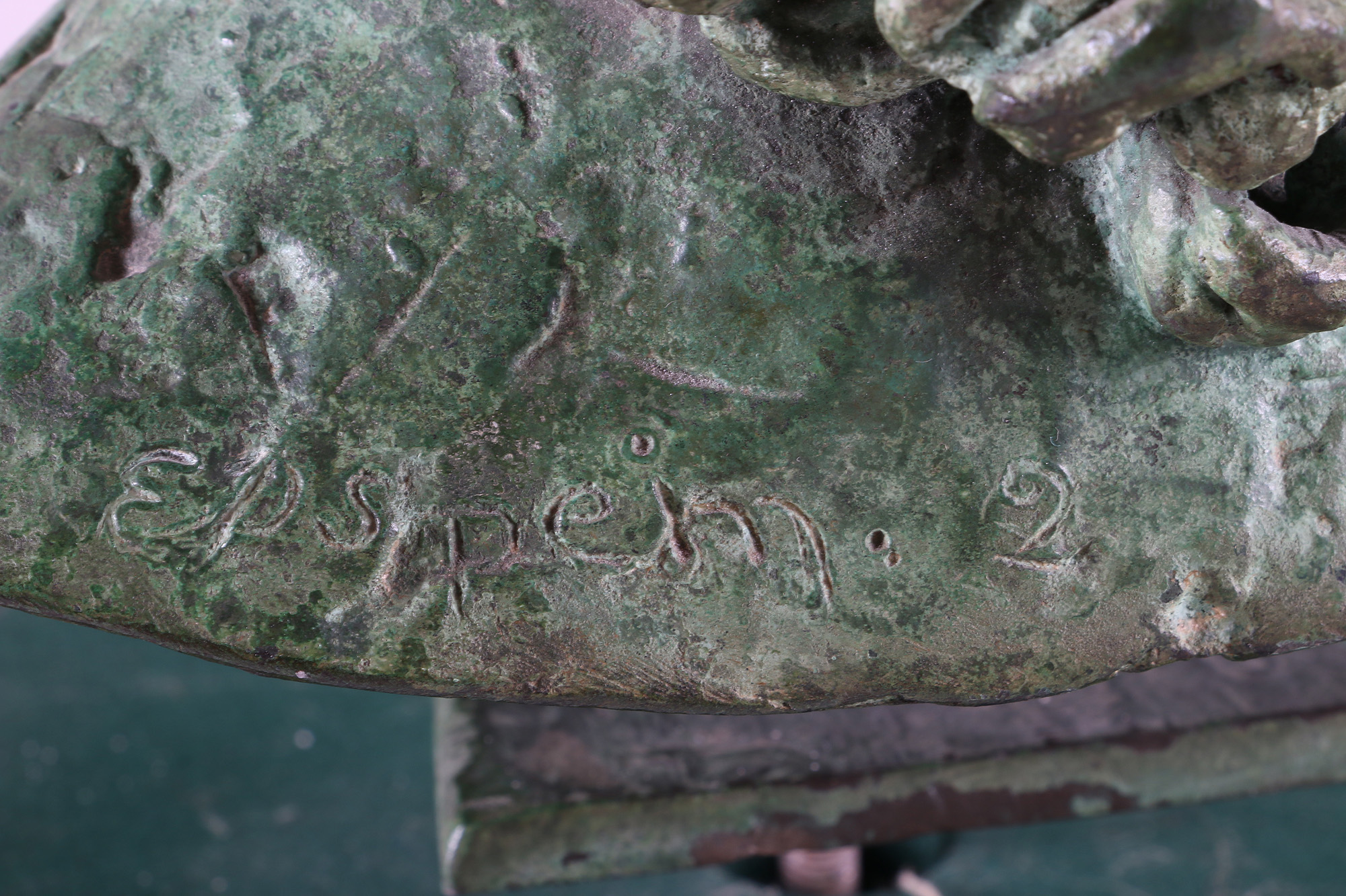 Sir Jacob Epstein Cast Bronze Sculpture "Tiyi (Head of Girl)"