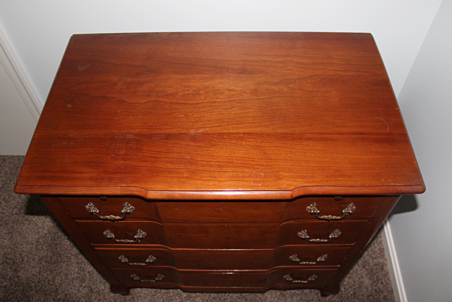 Block Front Cherry "Bachelors" Chest of Drawers