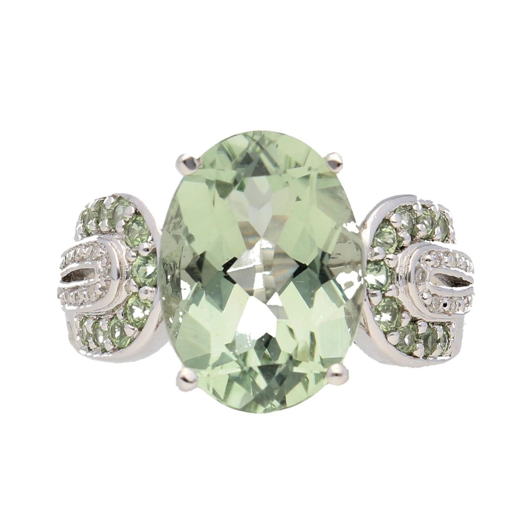 Sterling Silver Ring with Gemstones