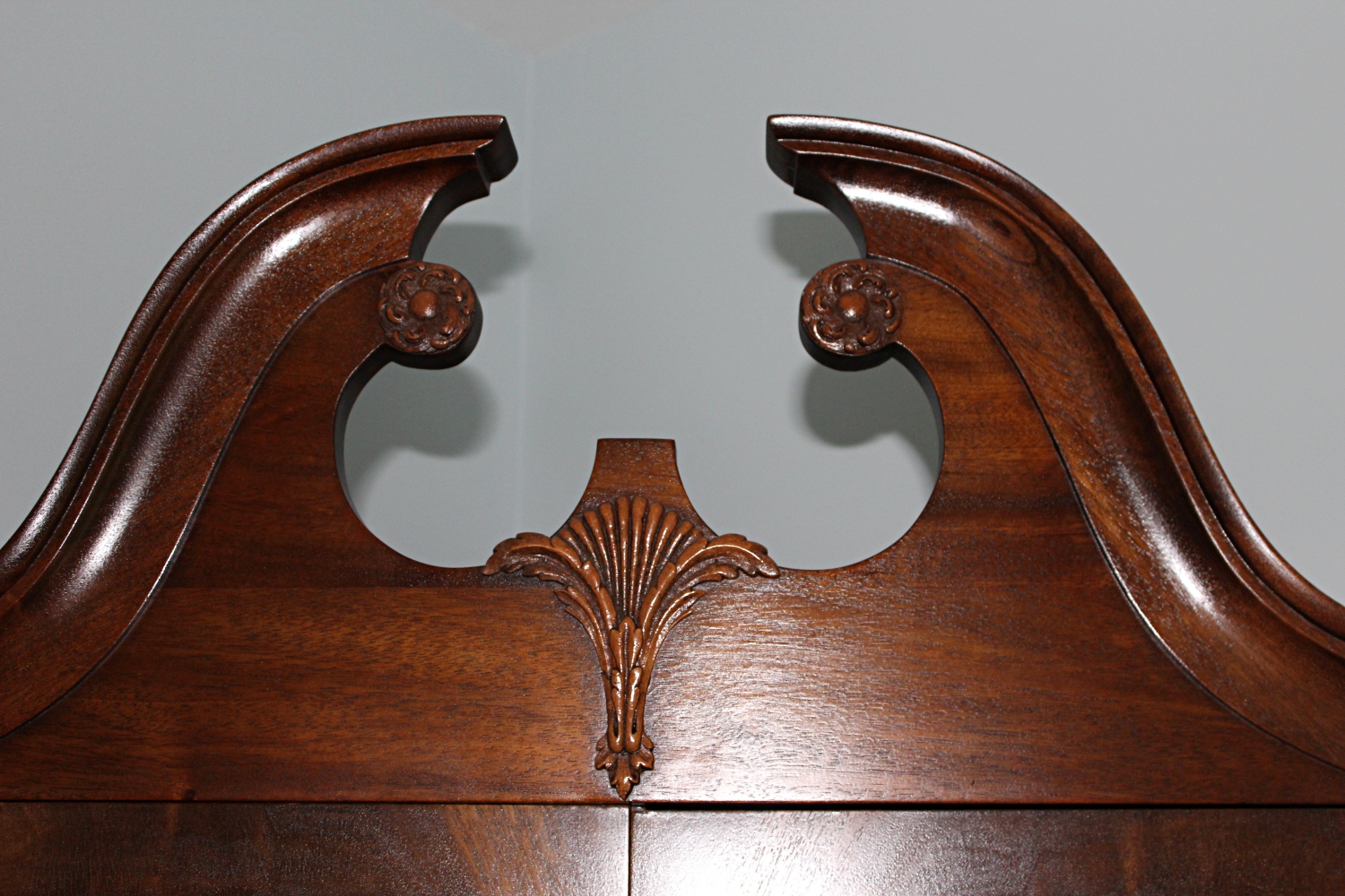 Vintage Chippendale Style Mahogany Secretary