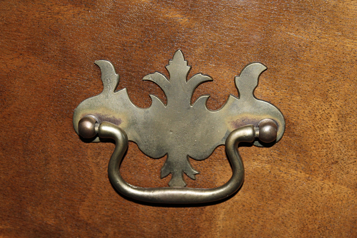 Vintage Chippendale Style Mahogany Secretary