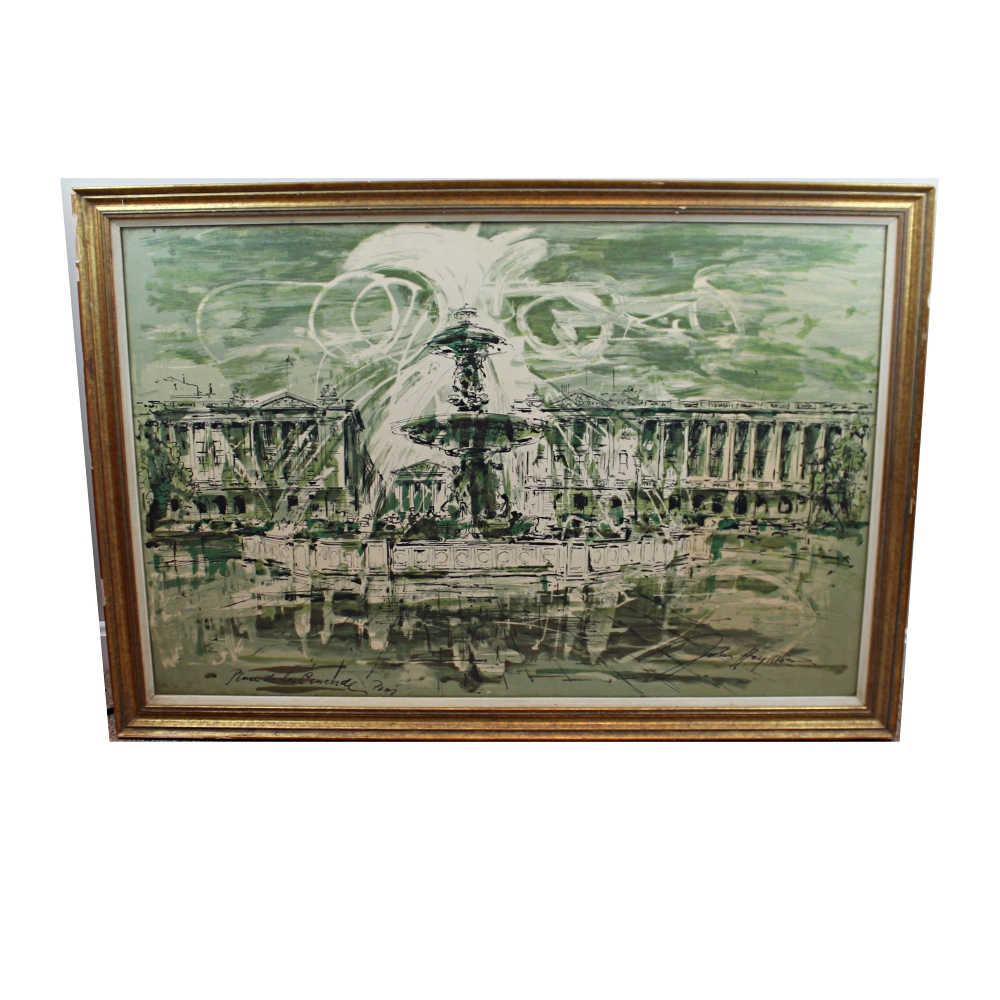 Place de la Concorde Offset Lithograph