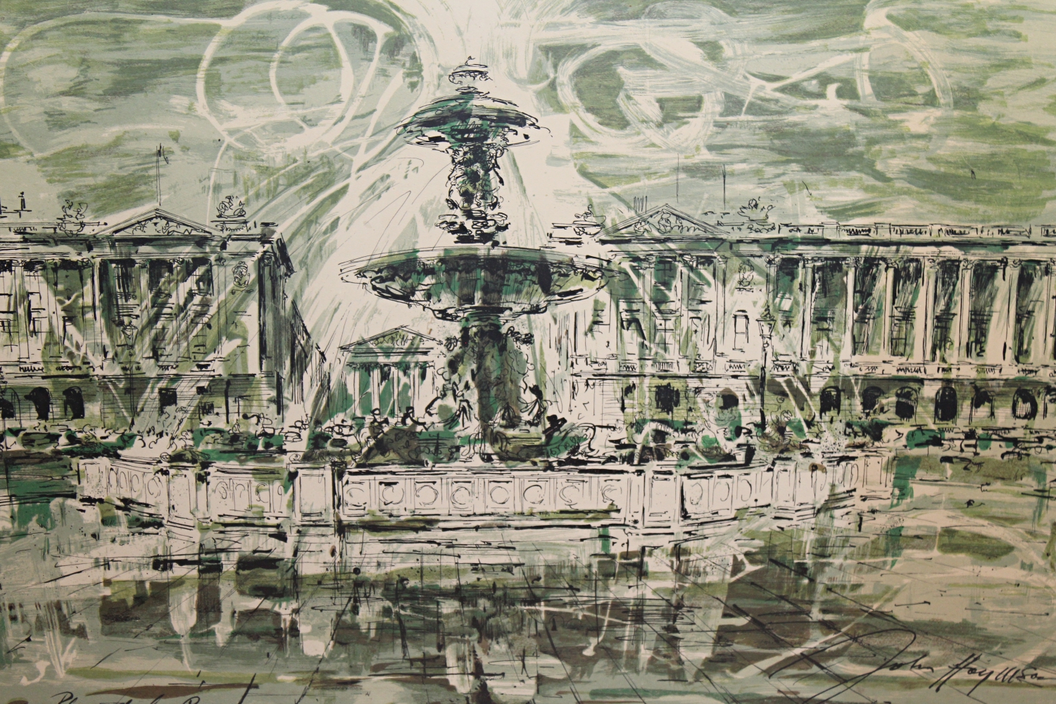 Place de la Concorde Offset Lithograph