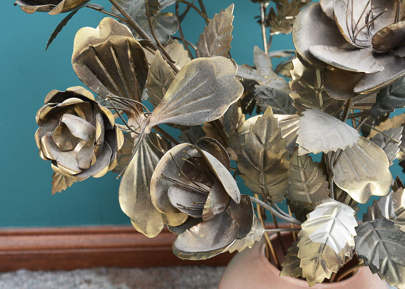 Vintage Metal Floral Arrangement