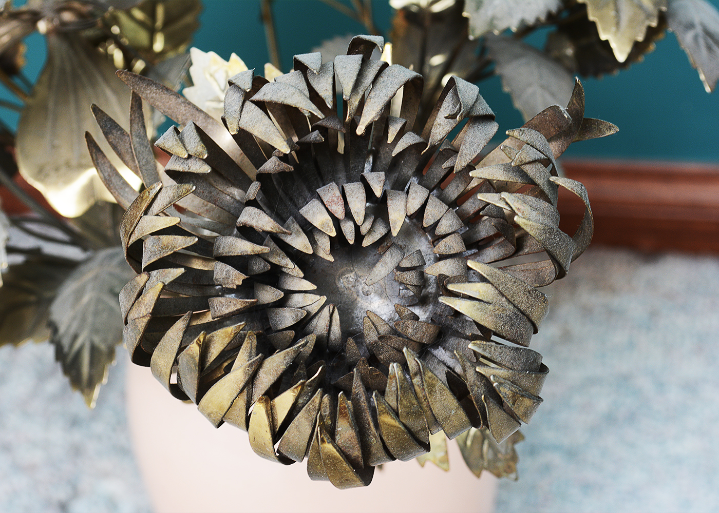 Vintage Metal Floral Arrangement