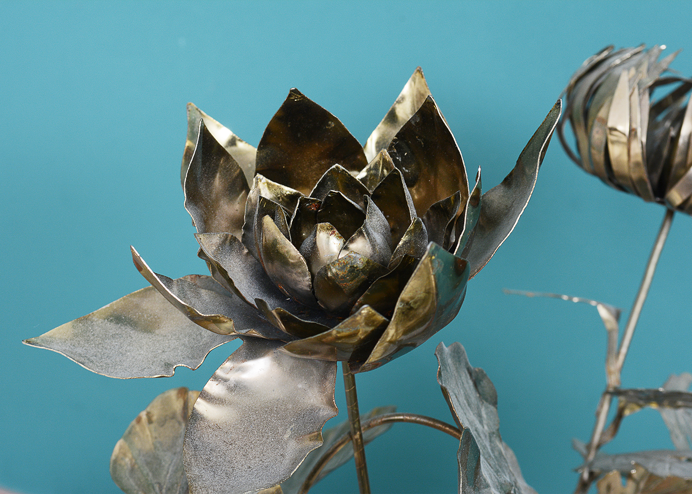 Vintage Metal Floral Arrangement