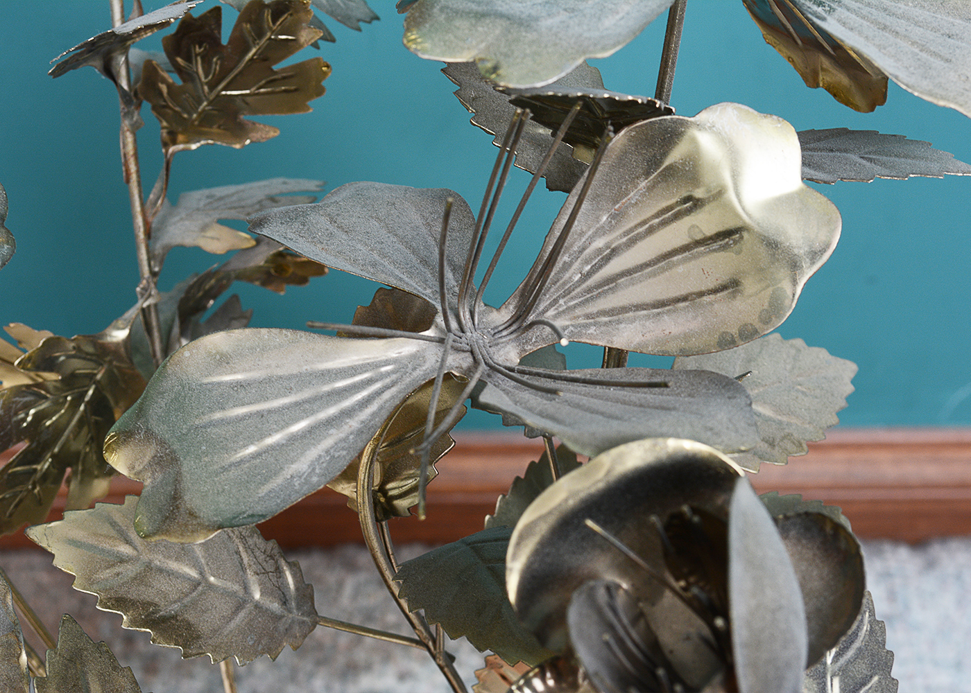 Vintage Metal Floral Arrangement