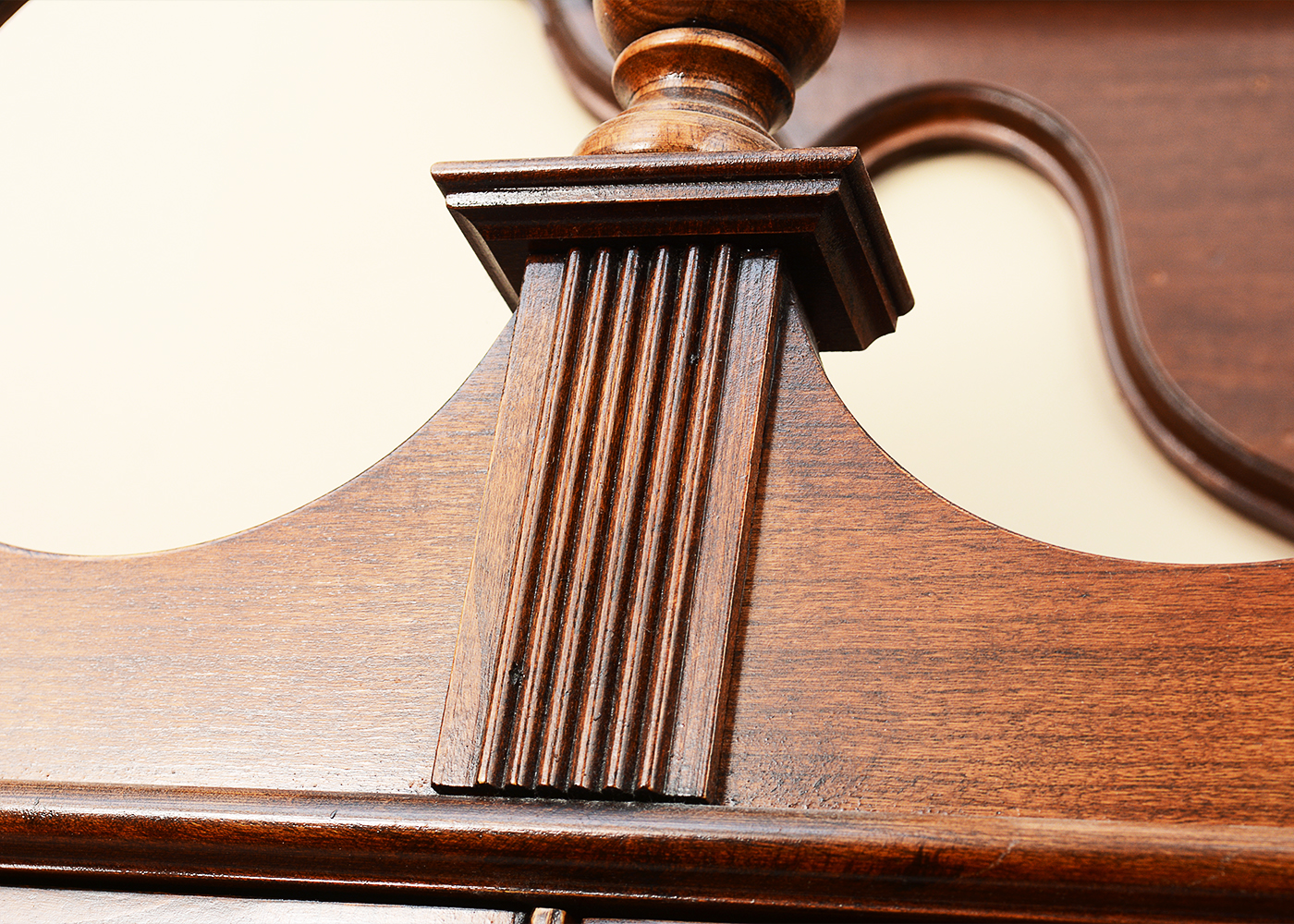 Queen Anne Style Cherry Secretary Desk by Jasper Cabinet