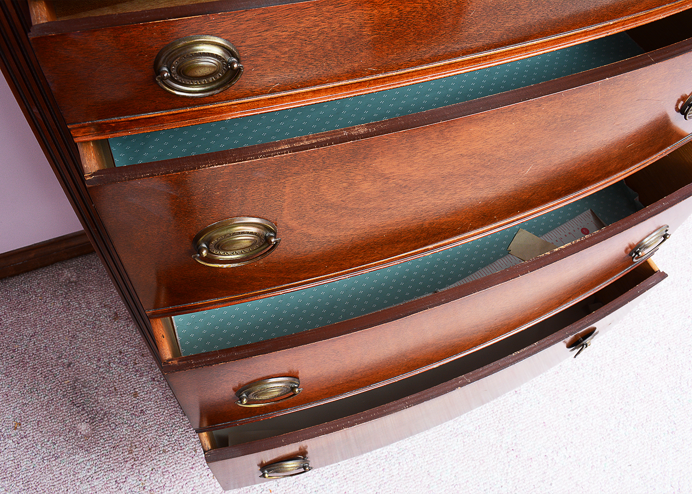 Vintage Mahogany Chest of Drawers by Dixie
