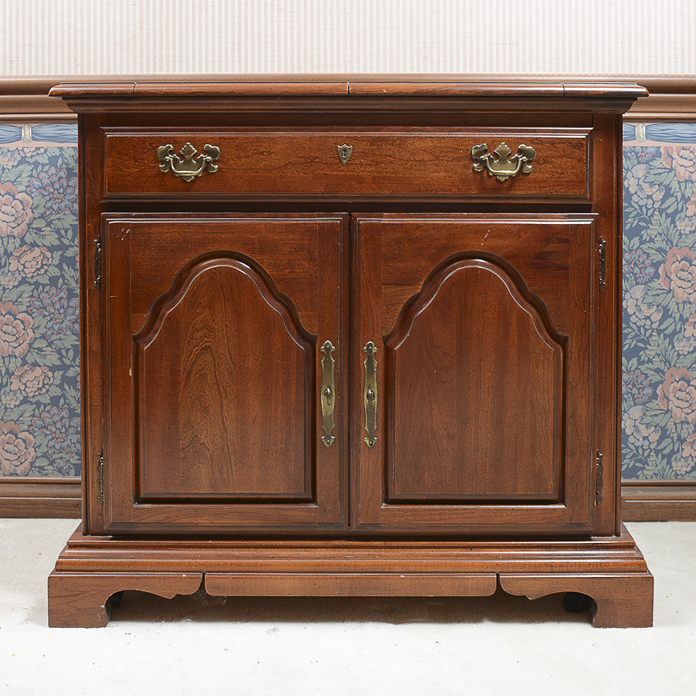 Flip Top Cherry Server Cabinet by American Drew