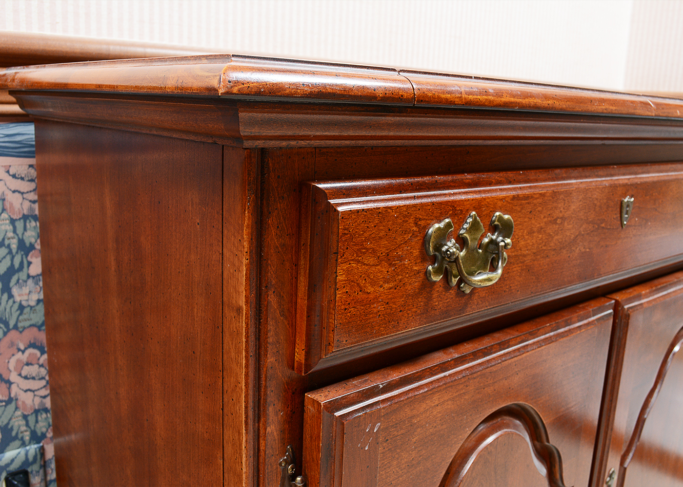 Flip Top Cherry Server Cabinet by American Drew