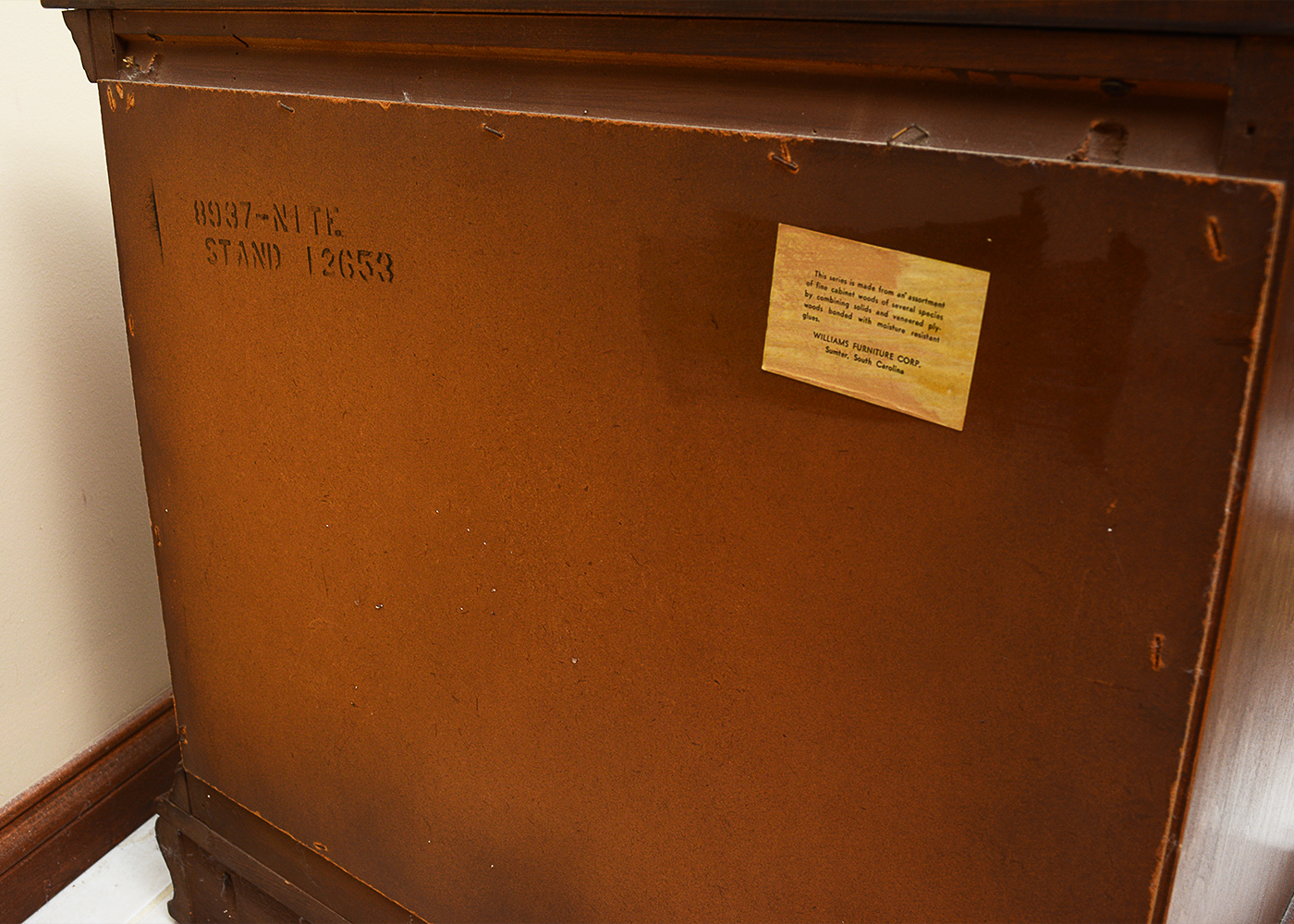 Vintage Chippendale Style Nightstand