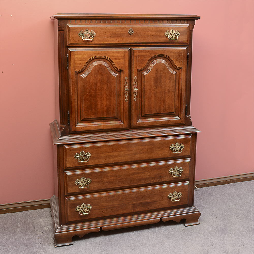 Vintage Chippendale Style Highboy by Sumter Cabinet Company