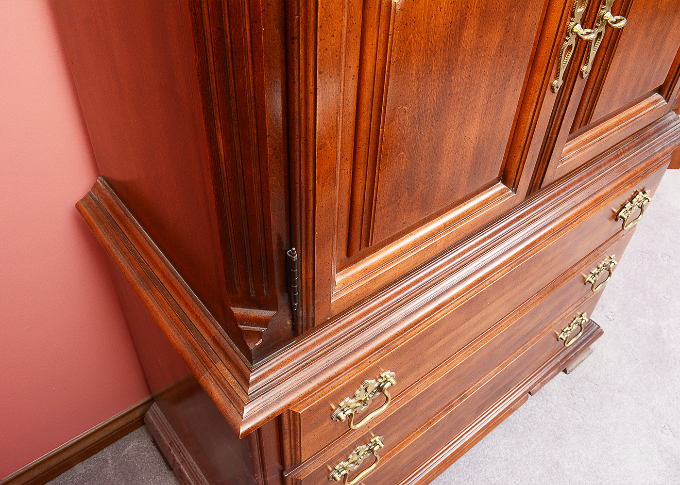 Vintage Chippendale Style Highboy by Sumter Cabinet Company