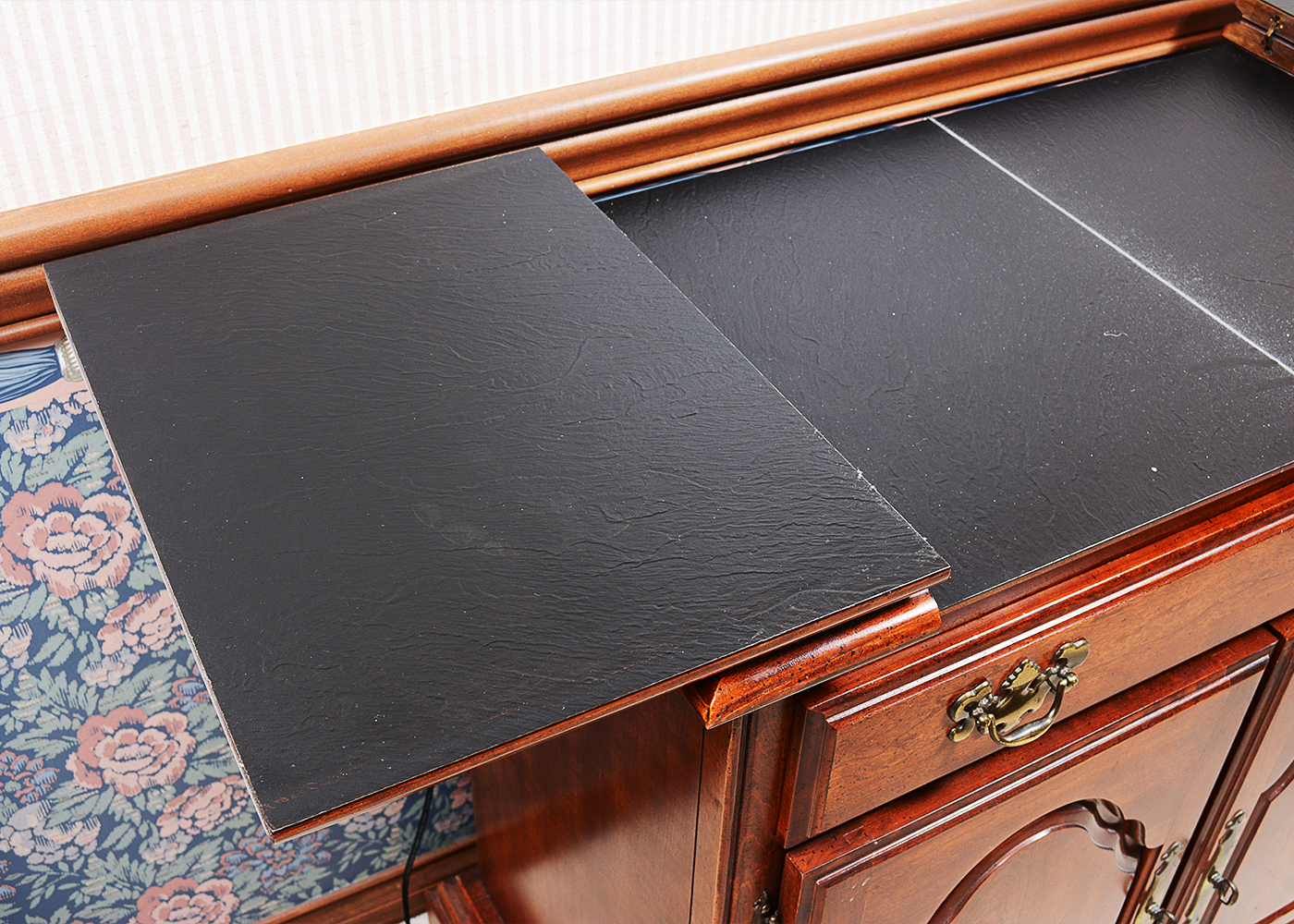 Flip Top Cherry Server Cabinet by American Drew