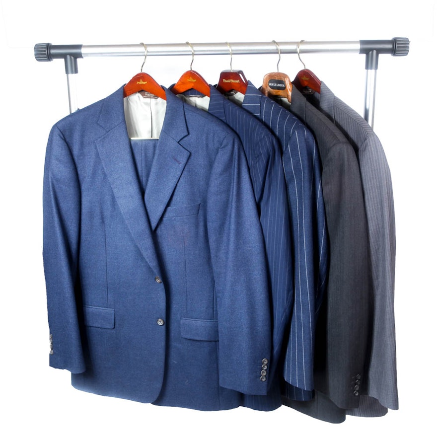 Five Paul Staurt Men's Suits