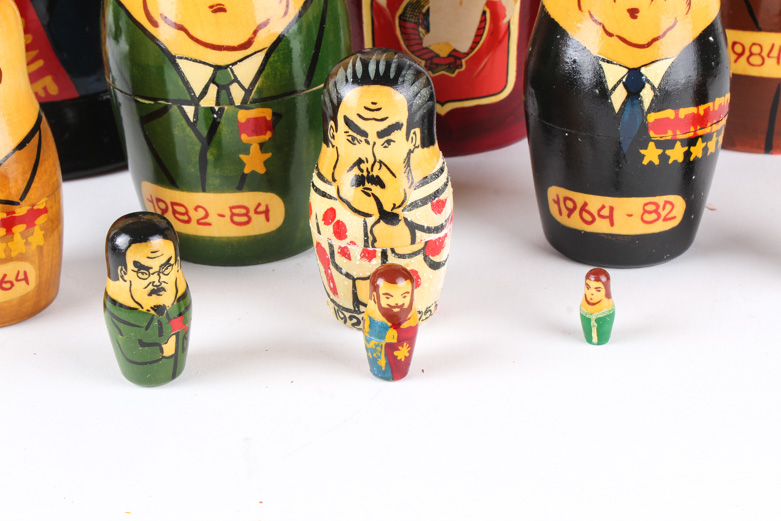 Soviet and Russian Leader Matryoshka Dolls