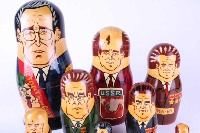 Soviet and Russian Leader Matryoshka Dolls