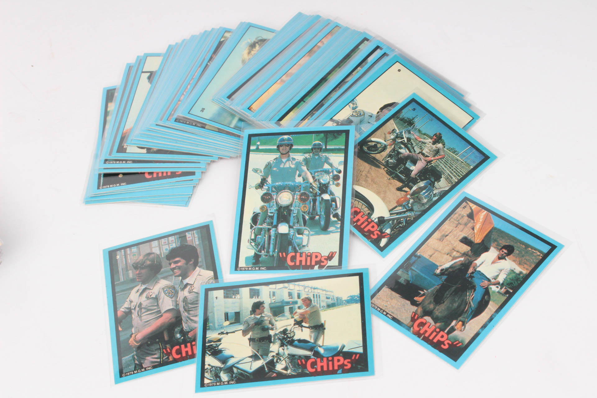 Vintage "Dallas" and "CHiPs" Donruss Trading Cards