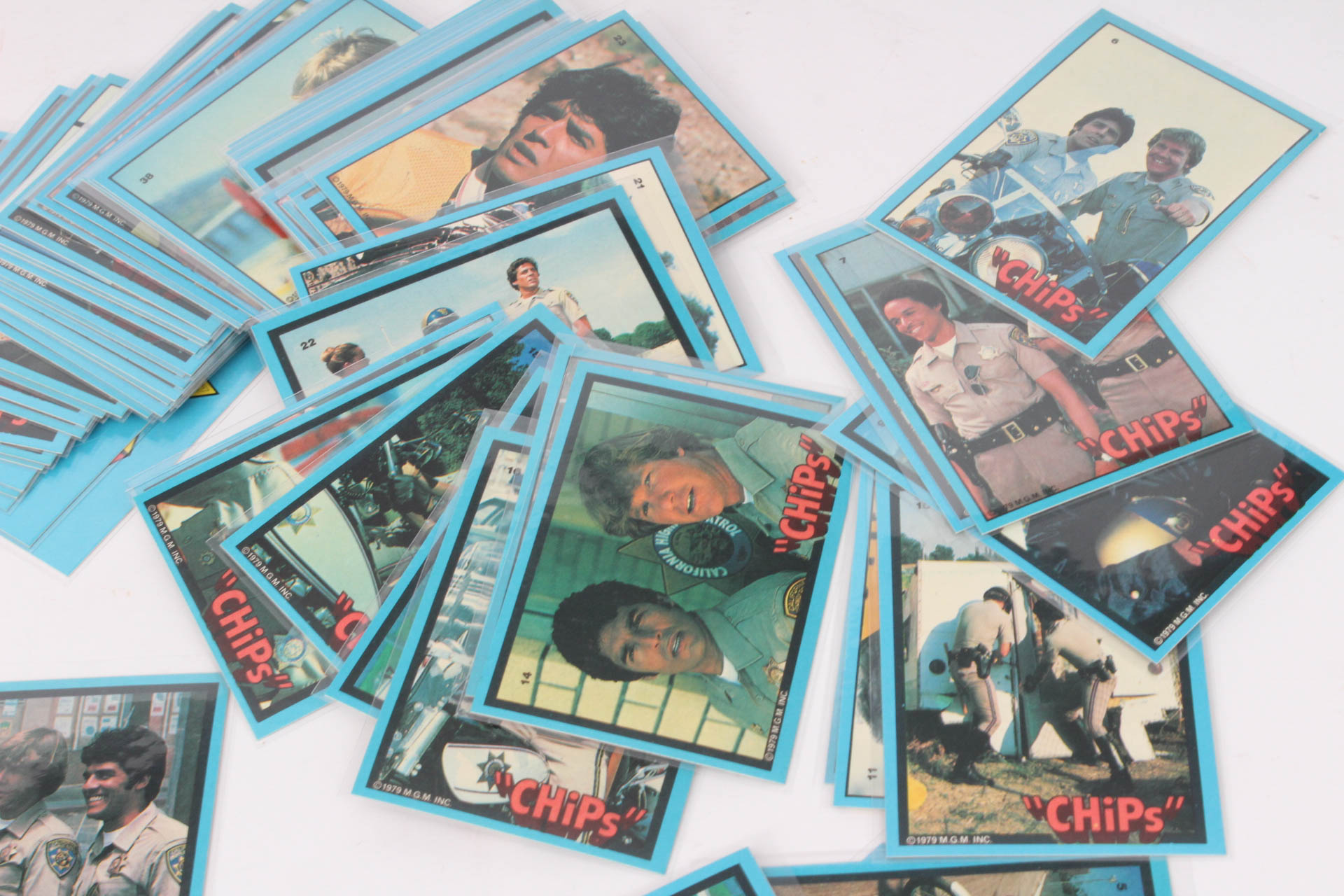 Vintage "Dallas" and "CHiPs" Donruss Trading Cards
