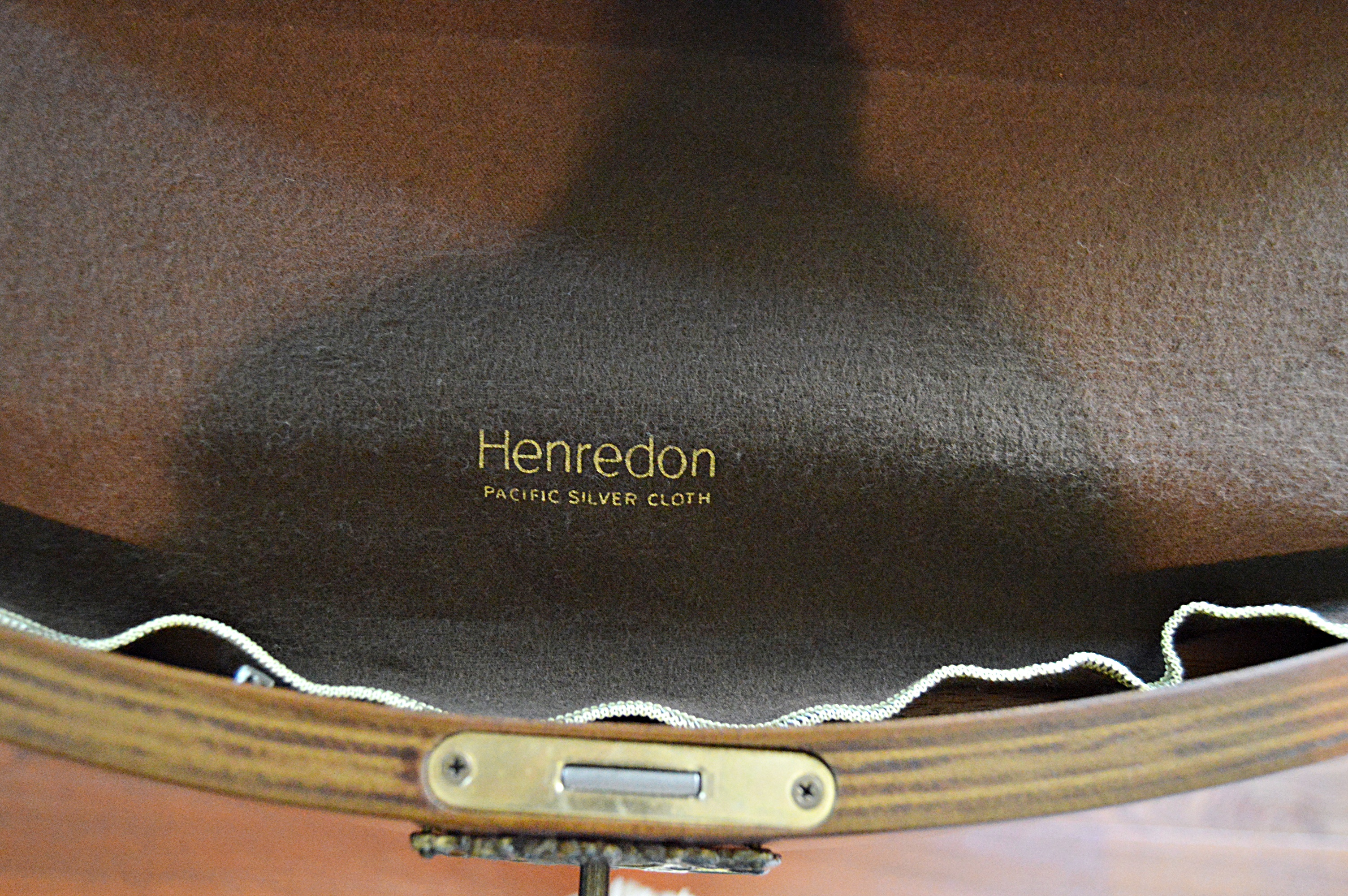 Henredon Regency Style Demilune Sideboard Cabinet with Marble Top