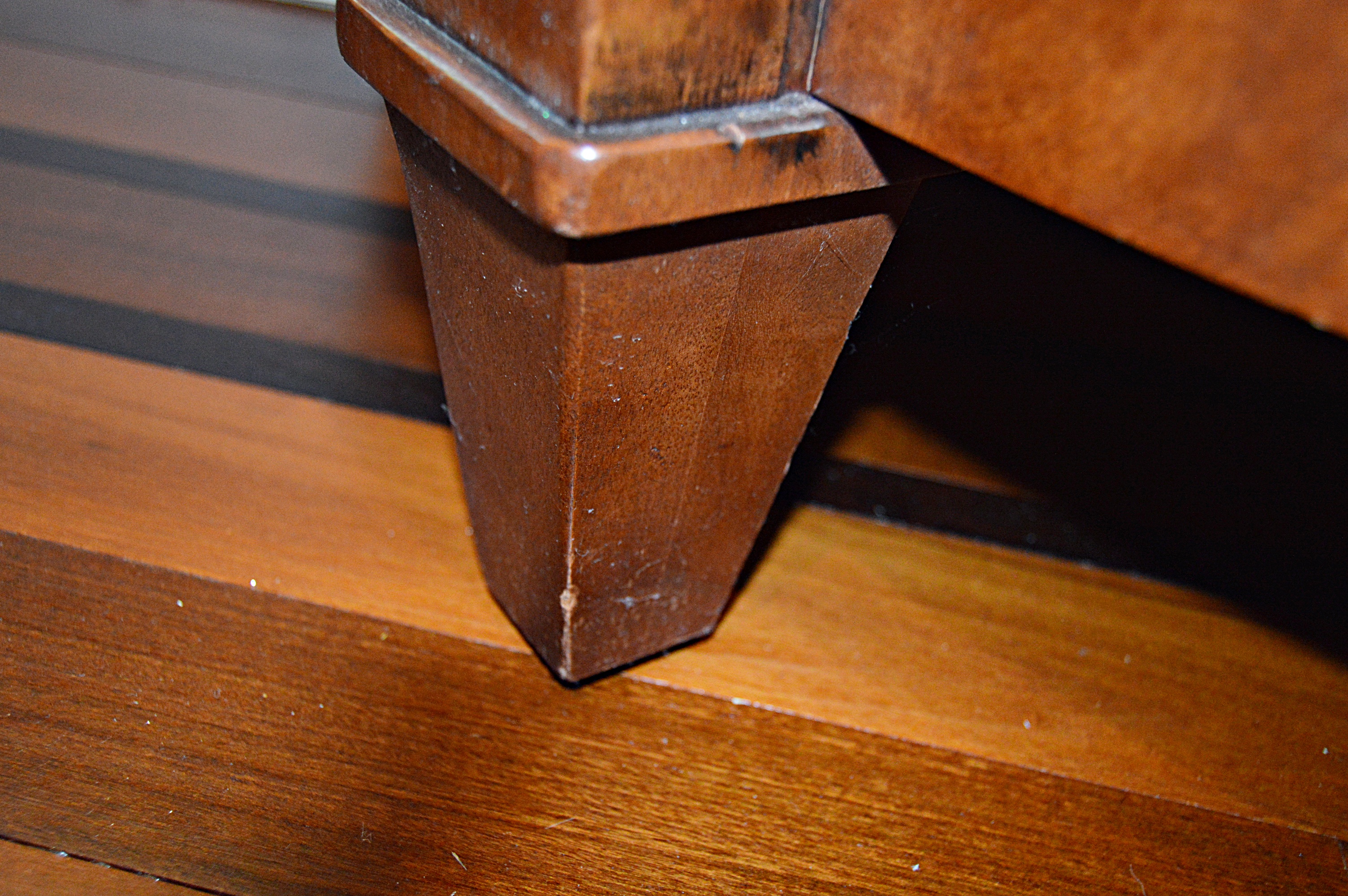 Henredon Regency Style Demilune Sideboard Cabinet with Marble Top