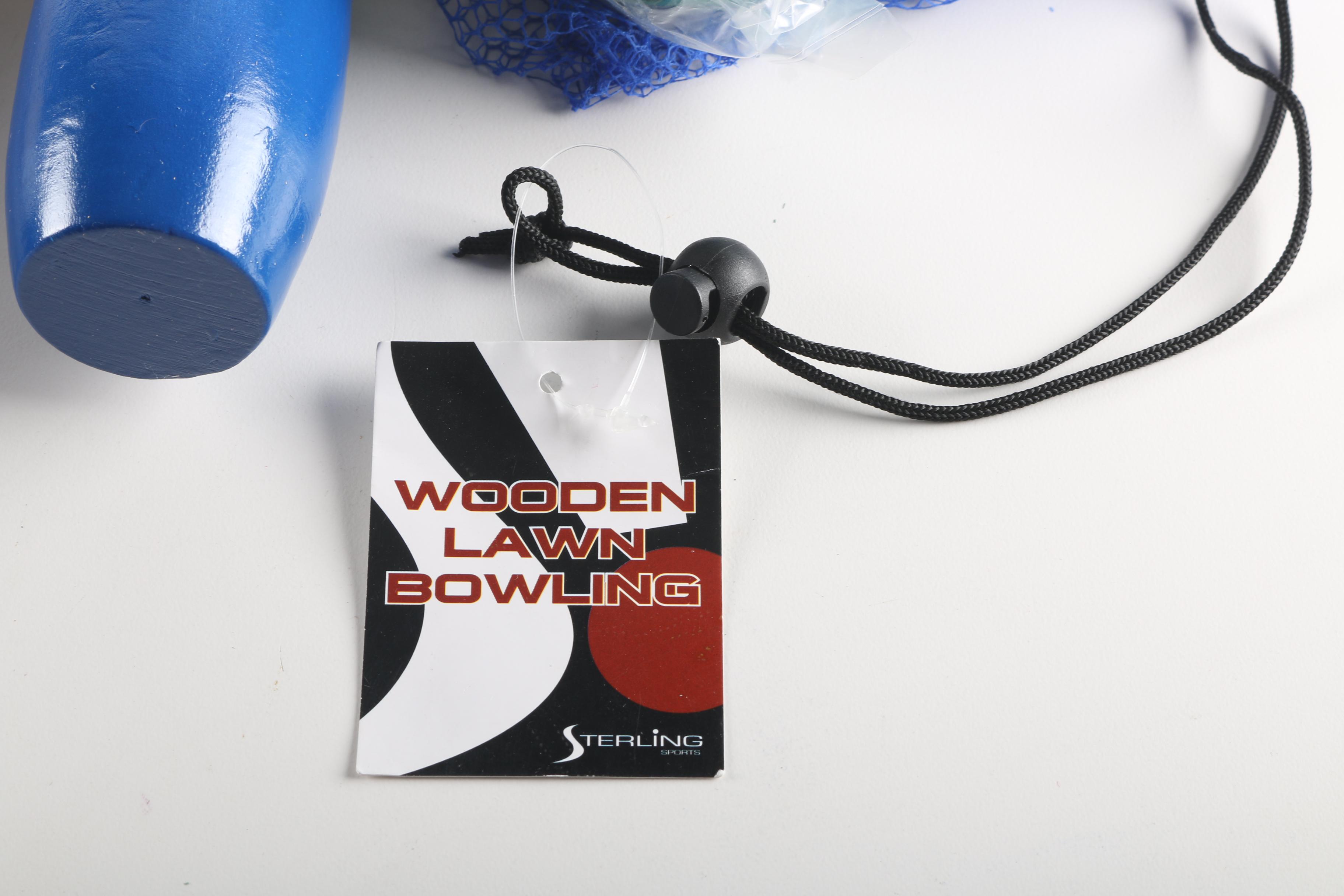 Wooden Lawn Bowling Set