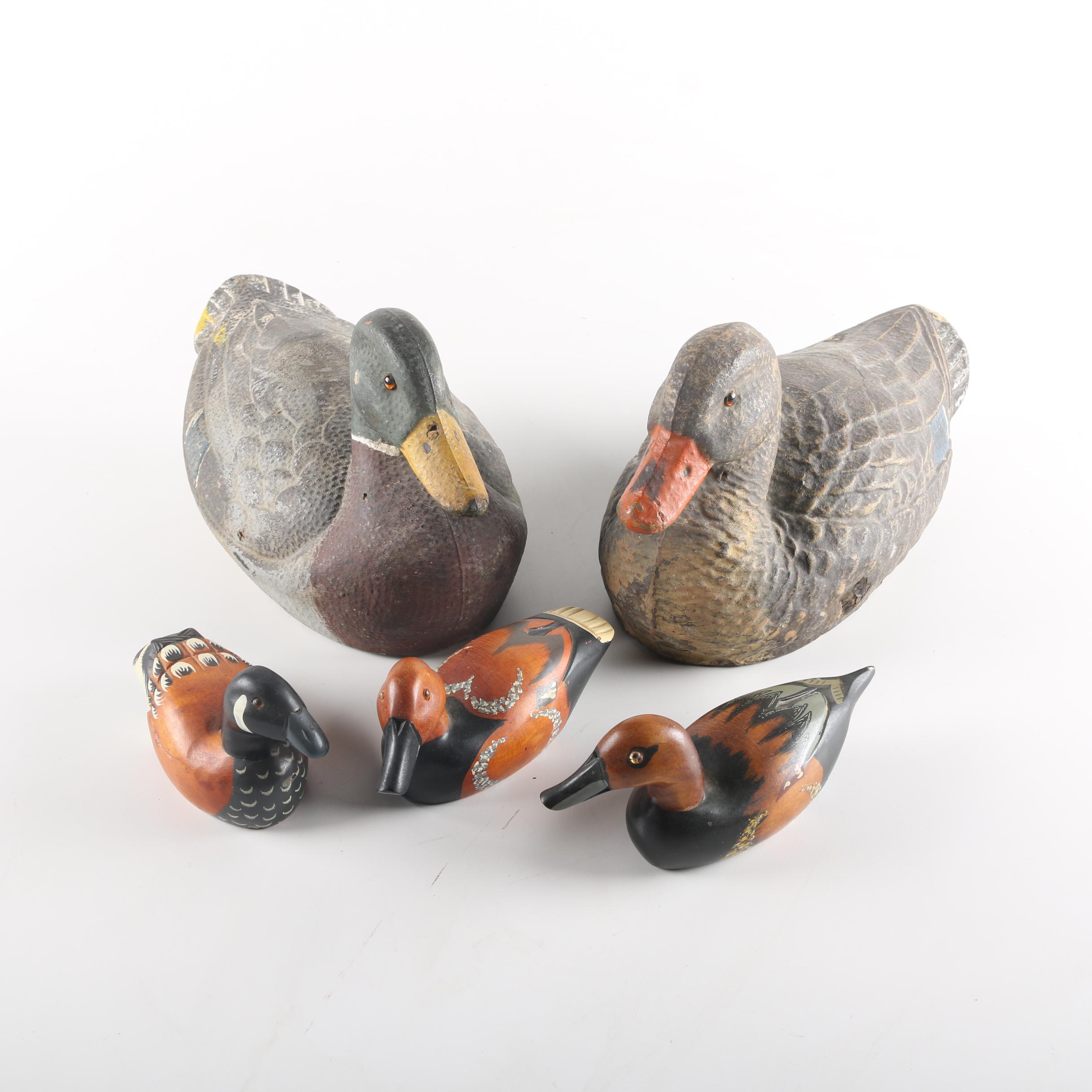 Grouping of Five Duck Decoys