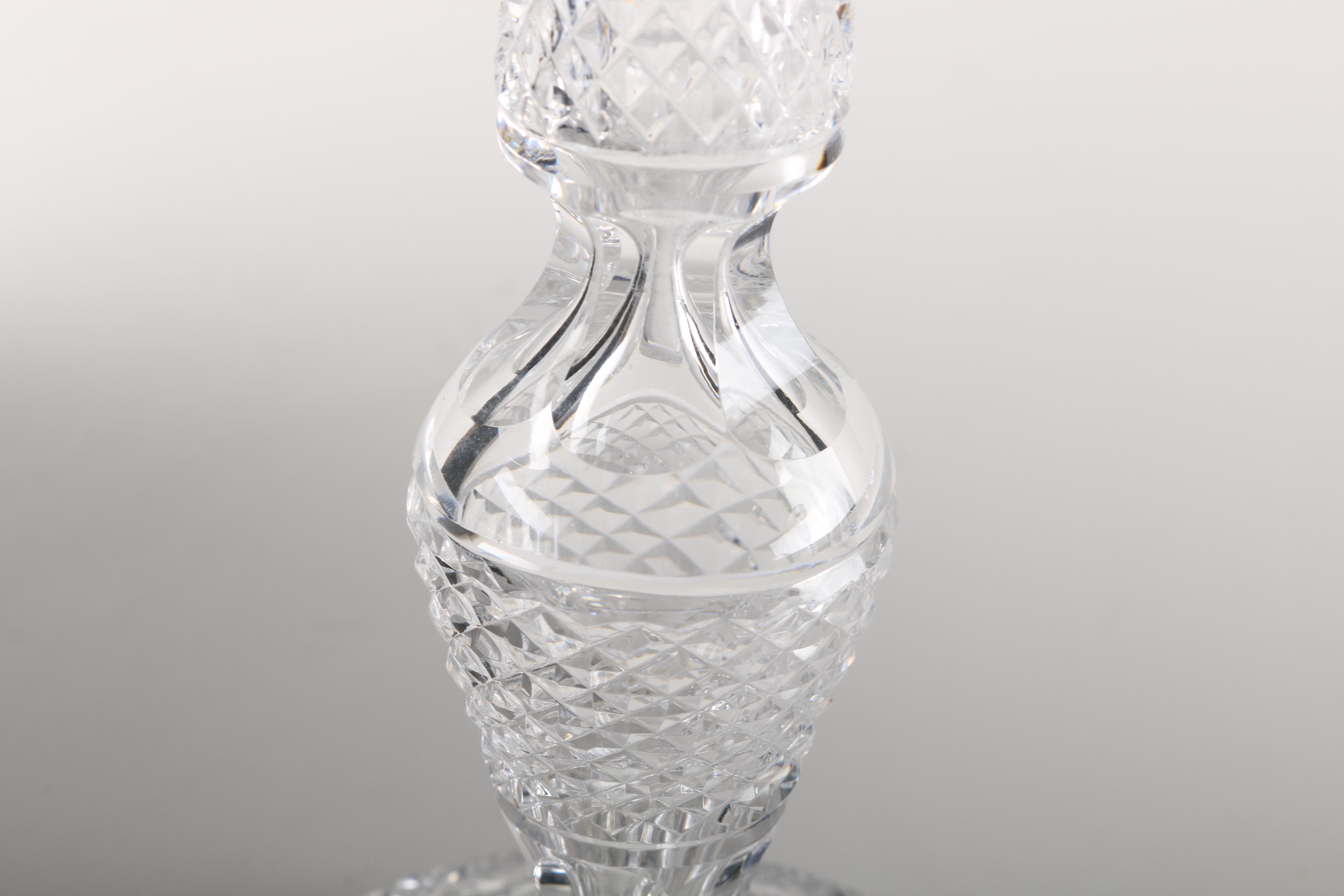 Pair of Waterford "Alana" Crystal Candle Holders