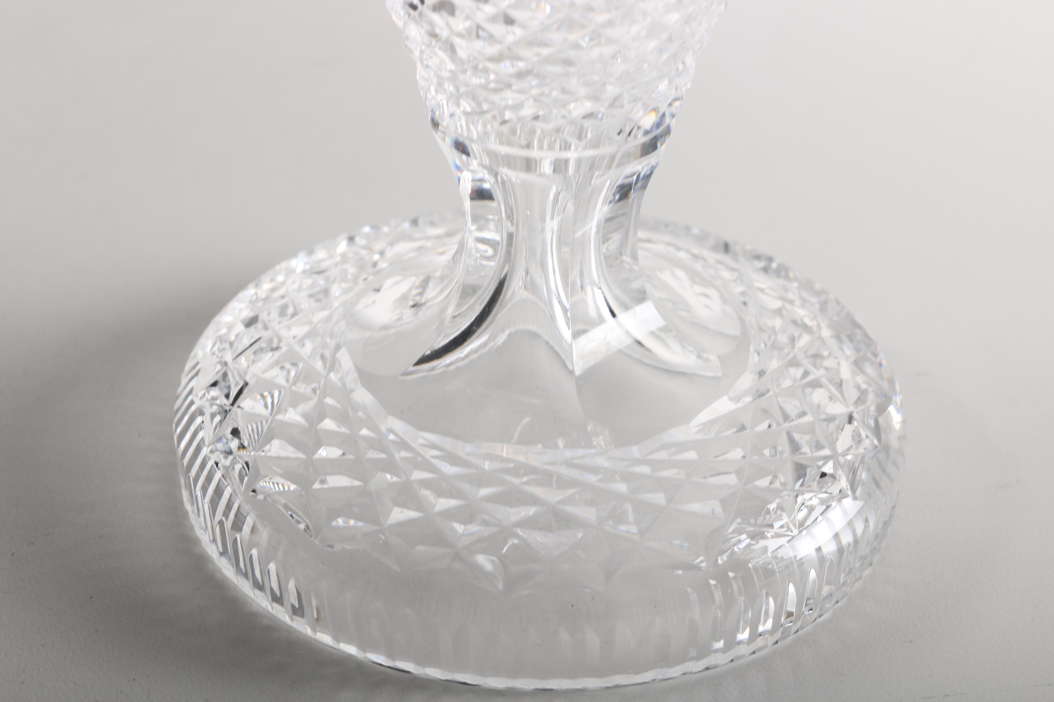 Pair of Waterford "Alana" Crystal Candle Holders