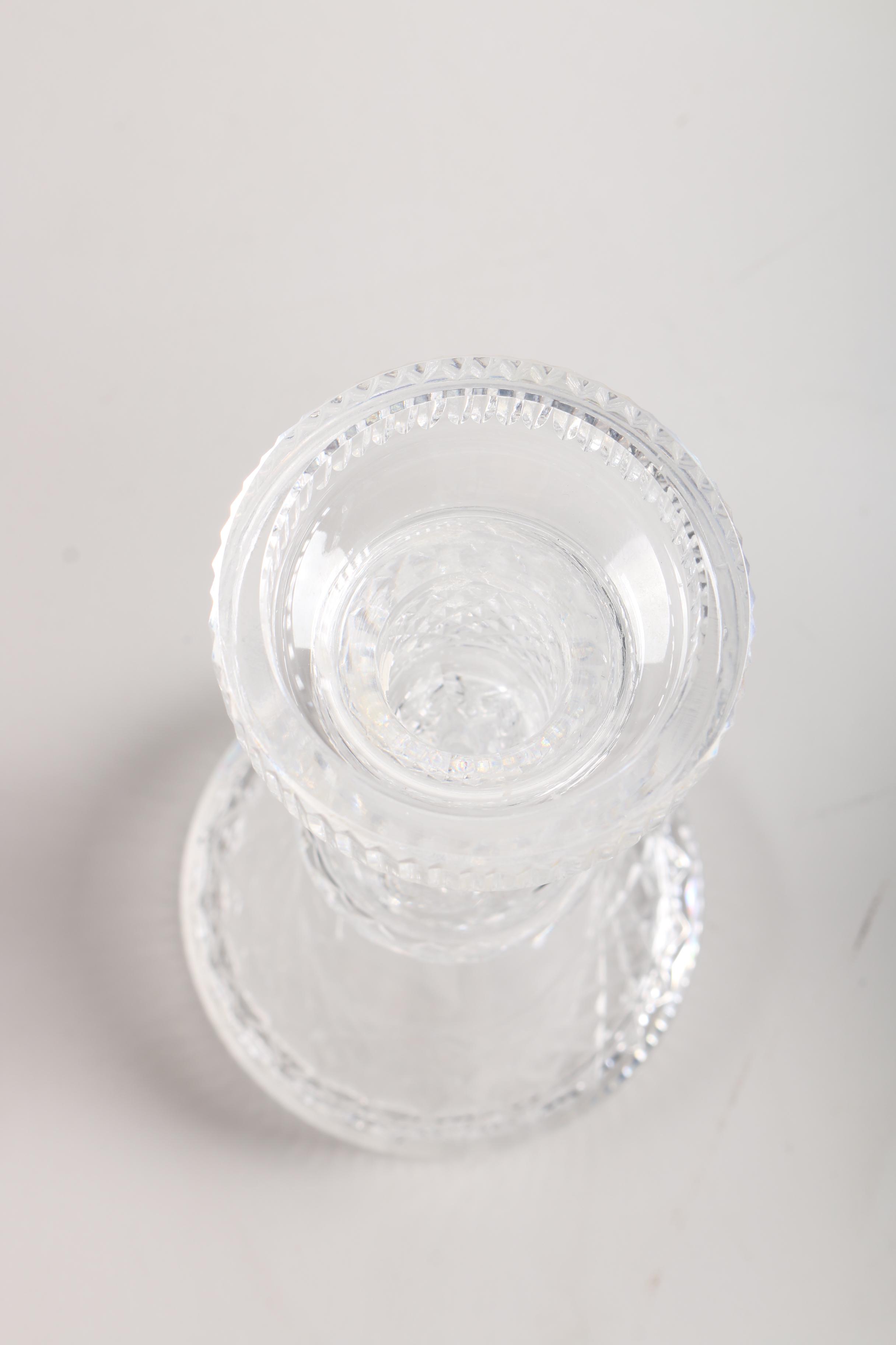 Pair of Waterford "Alana" Crystal Candle Holders