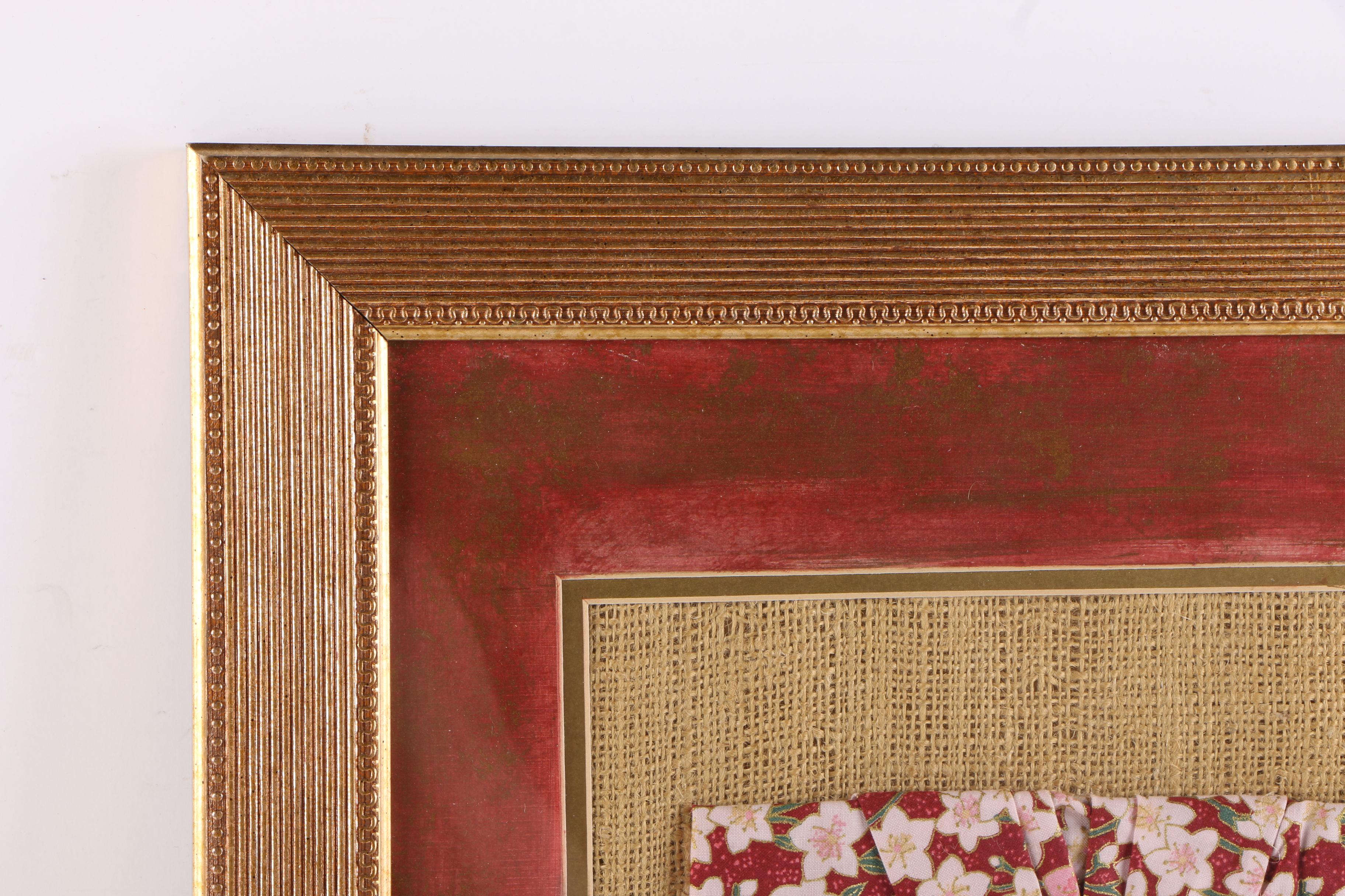 Japanese Framed Miniature Kimono