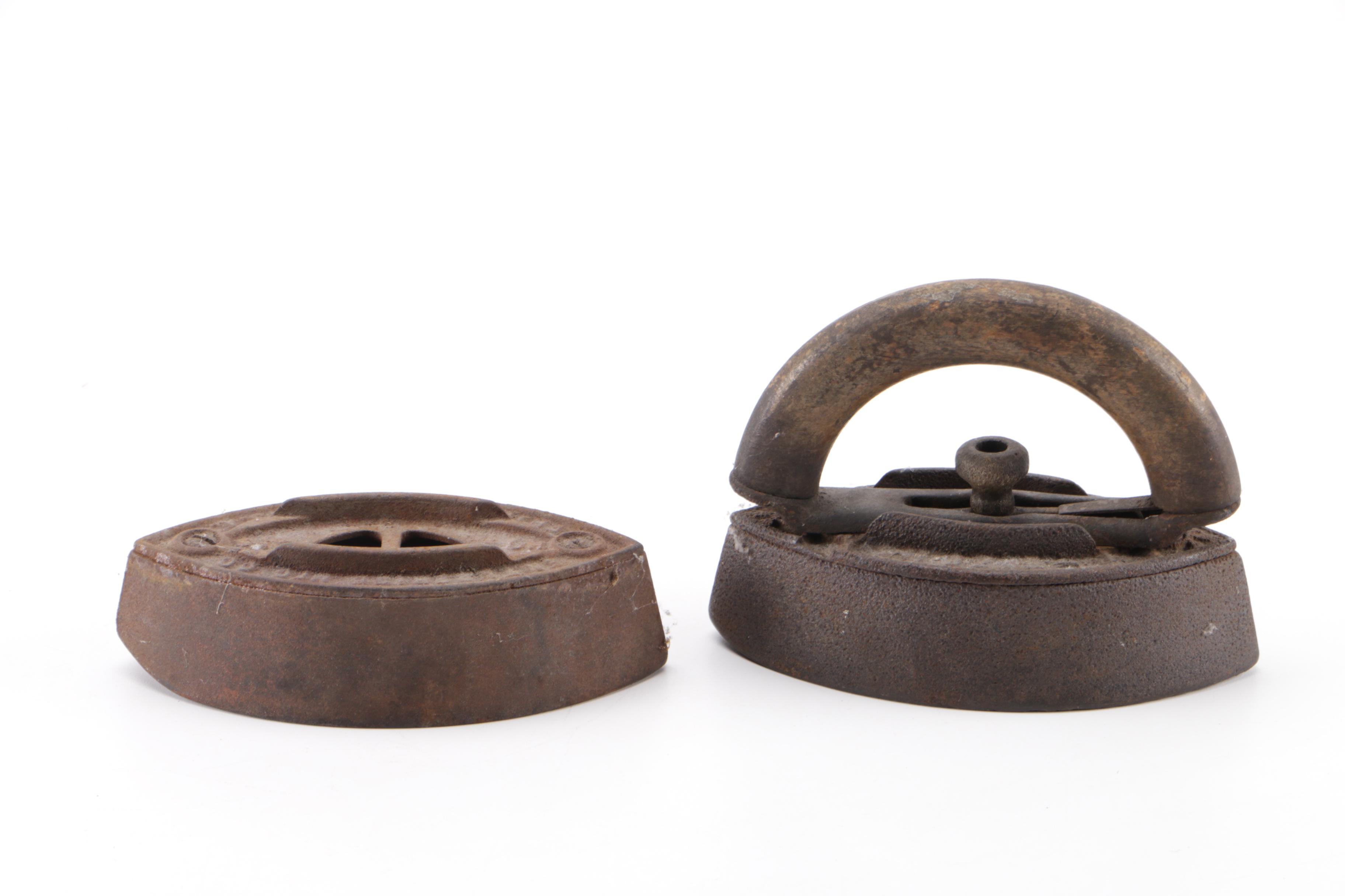 Collection of Vintage Cast Iron Sad Irons