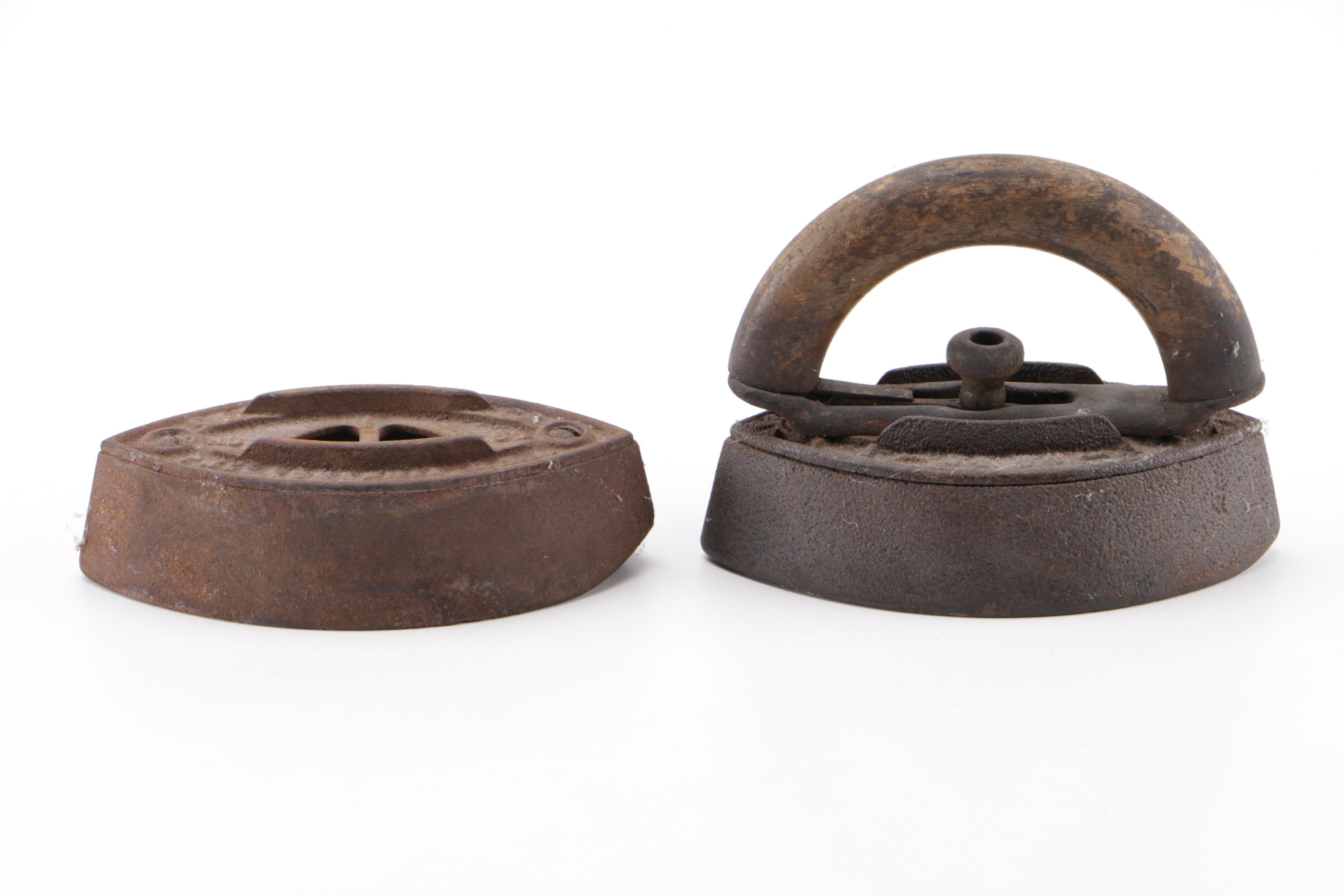 Collection of Vintage Cast Iron Sad Irons