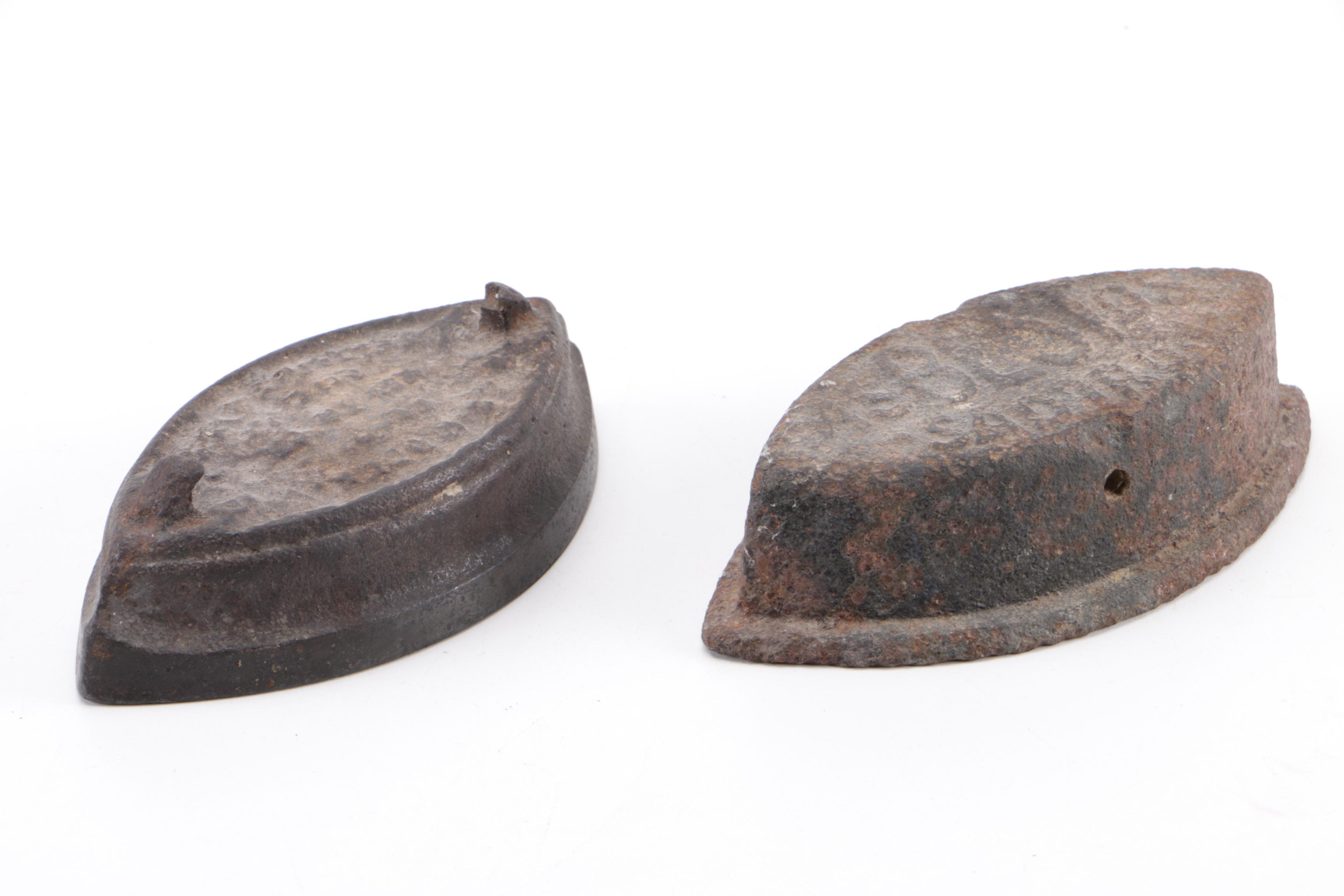 Collection of Vintage Cast Iron Sad Irons