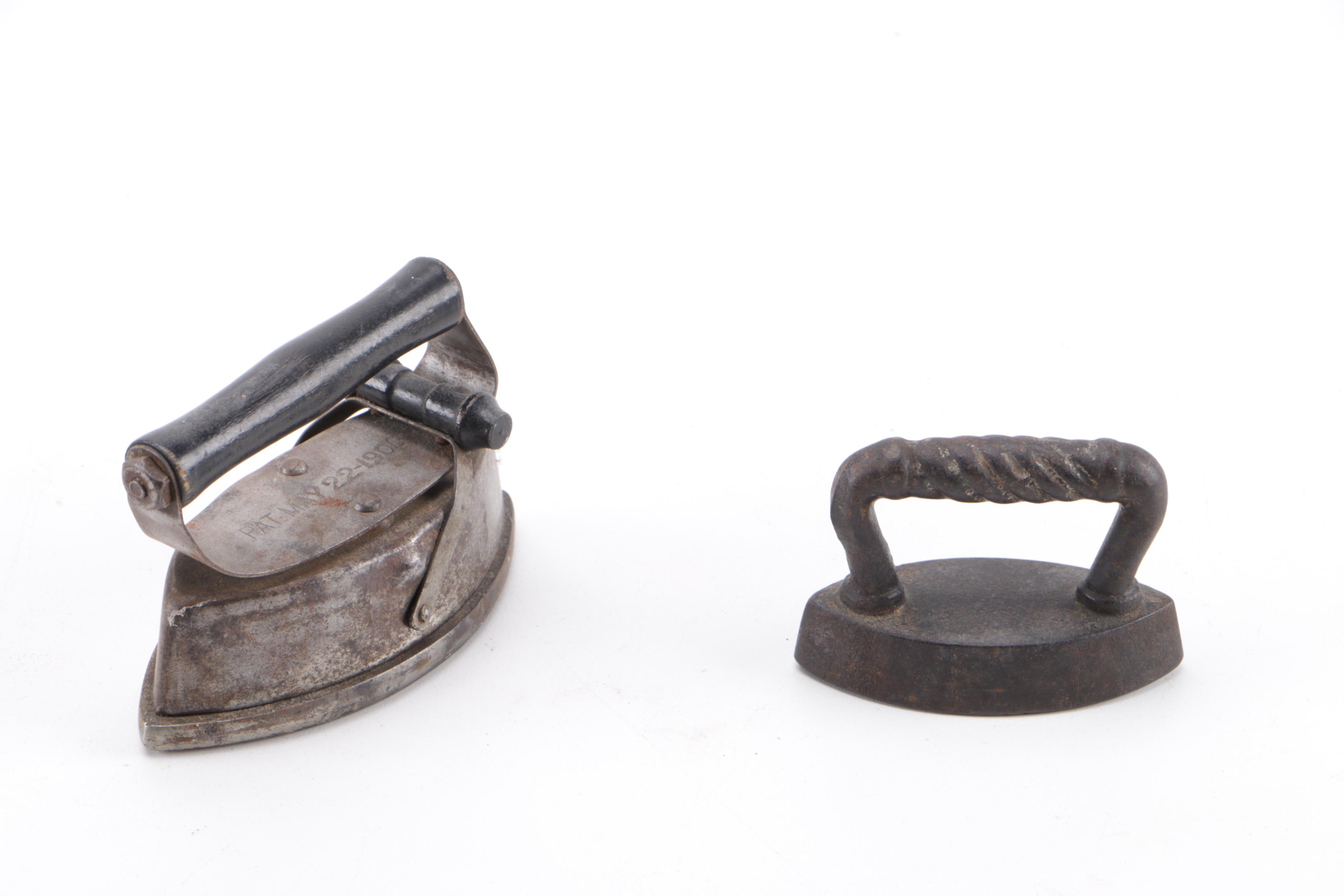 Collection of Vintage Cast Iron Sad Irons